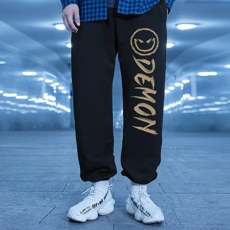 MY-DVCF023# 春秋薄款純棉束腳褲衛褲