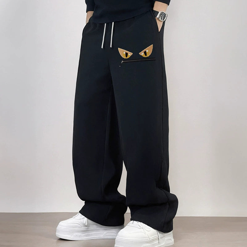 MY-WM# 直筒闊腿褲休閒薄款衛褲