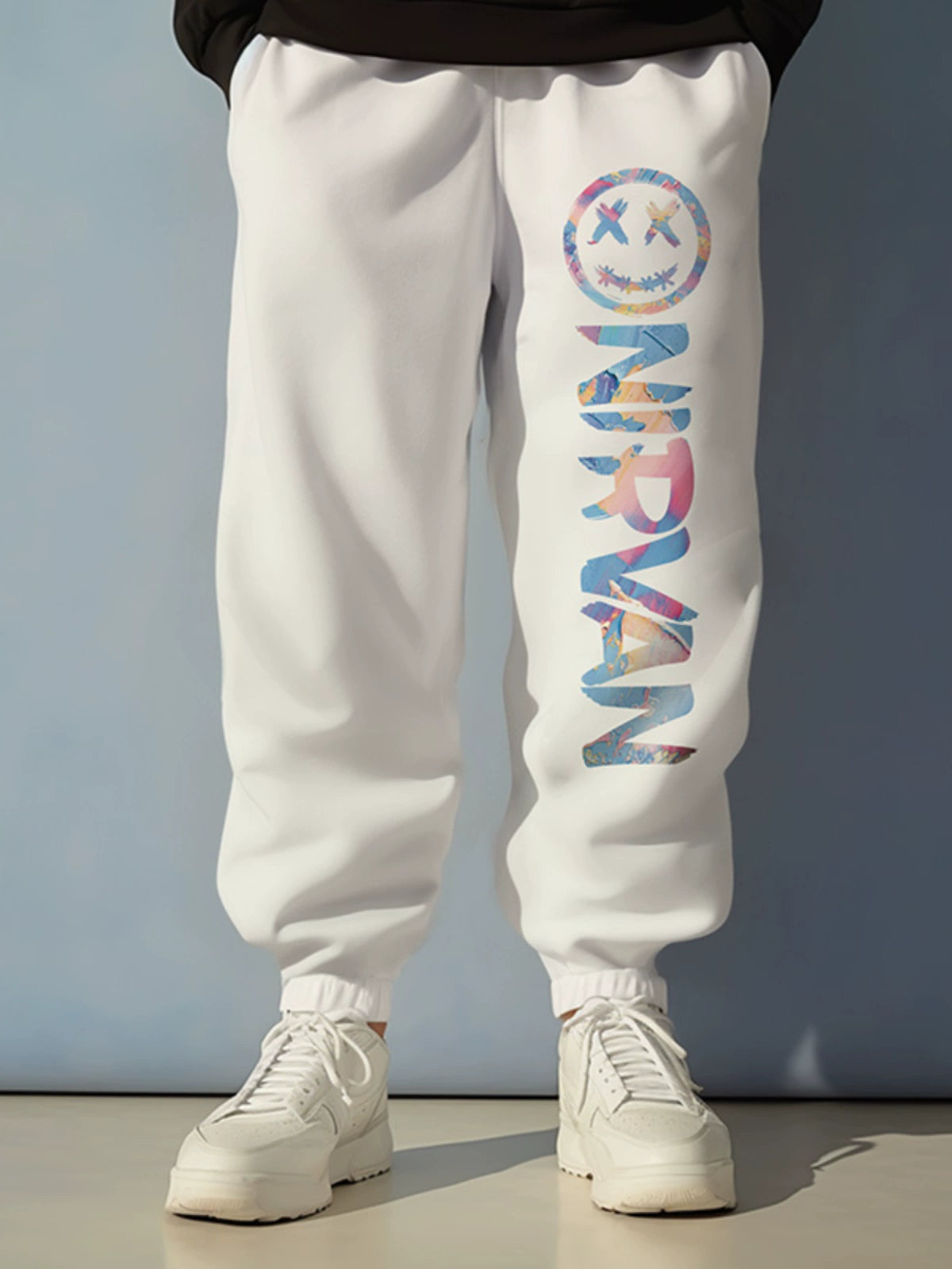 MY-XHW60# 秋冬款加絨男士純棉束腳褲