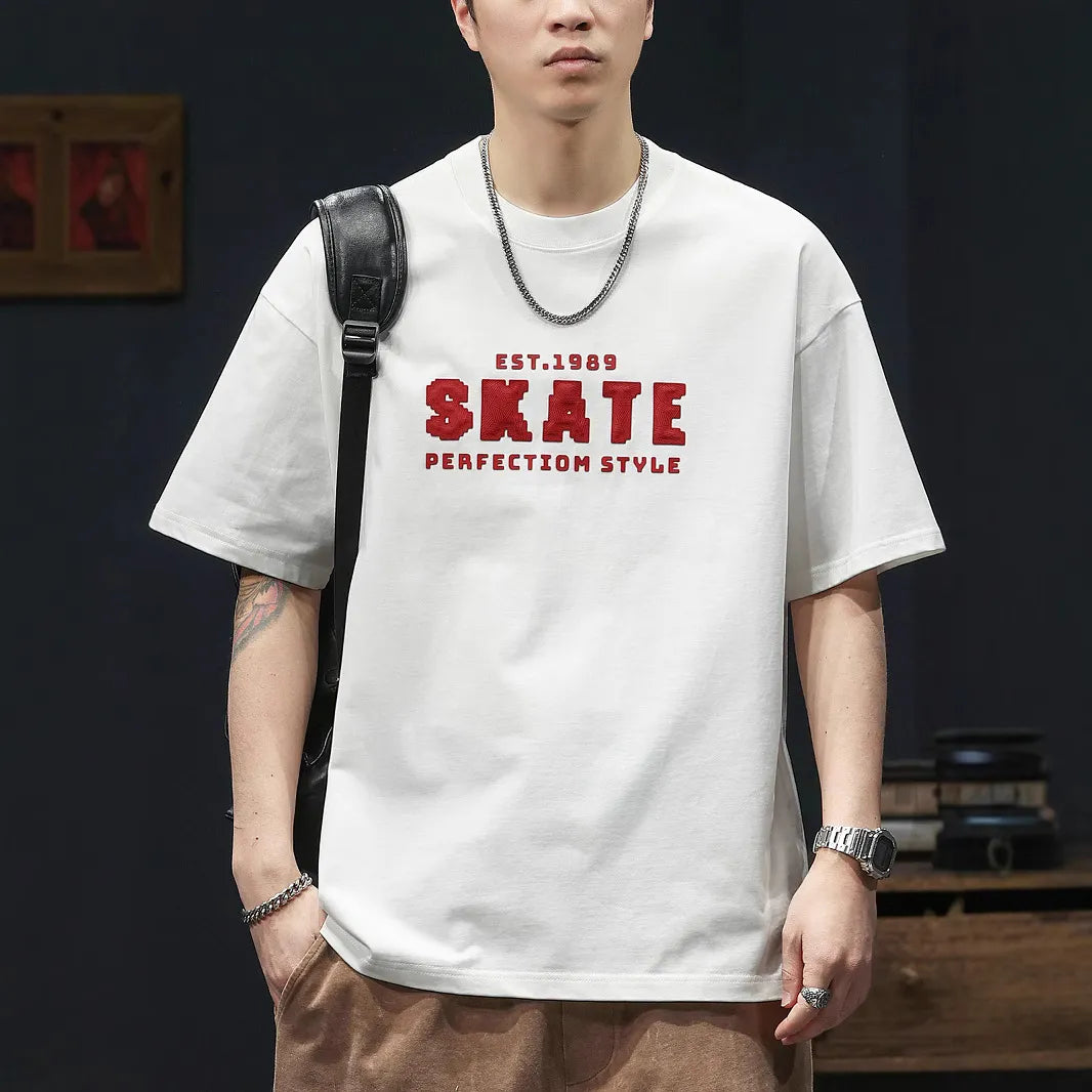 SLNZ-T9907-ST#美式休閒短袖T恤
