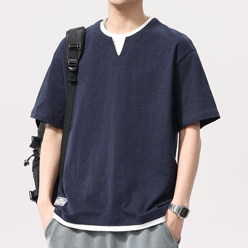 BNT8121#夏季休閒短袖T恤