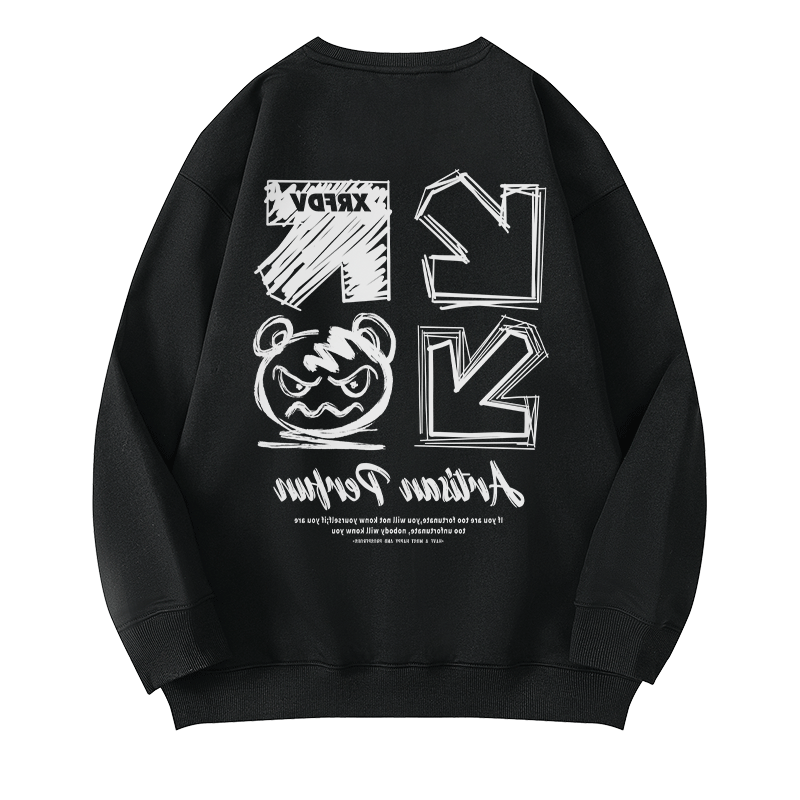 羊羔絨國潮圓領