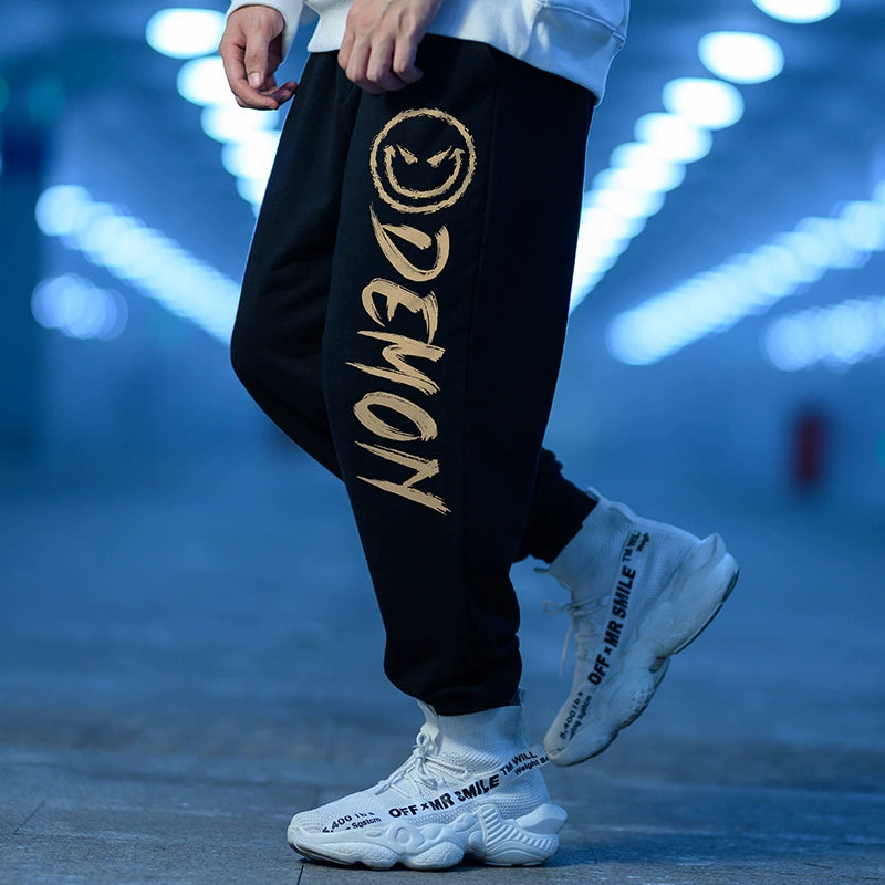 MY-DVCF023#   春秋薄款純棉束腳褲衛褲