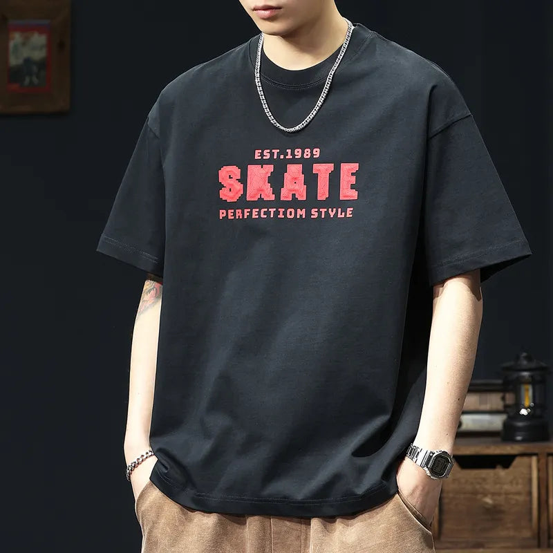 SLNZ-T9907-ST#美式休閒短袖T恤
