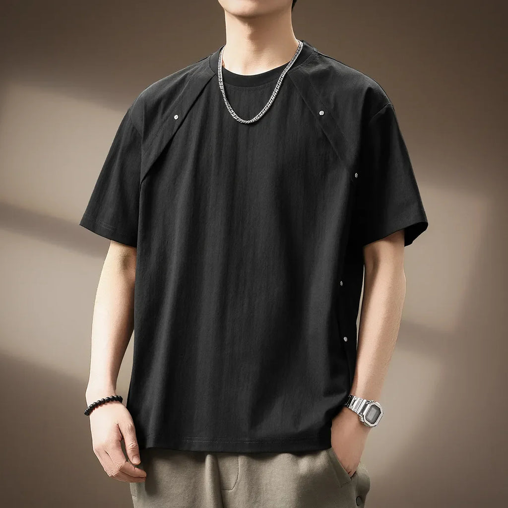 GFM-3001#American casual short-sleeved T-shirt 
